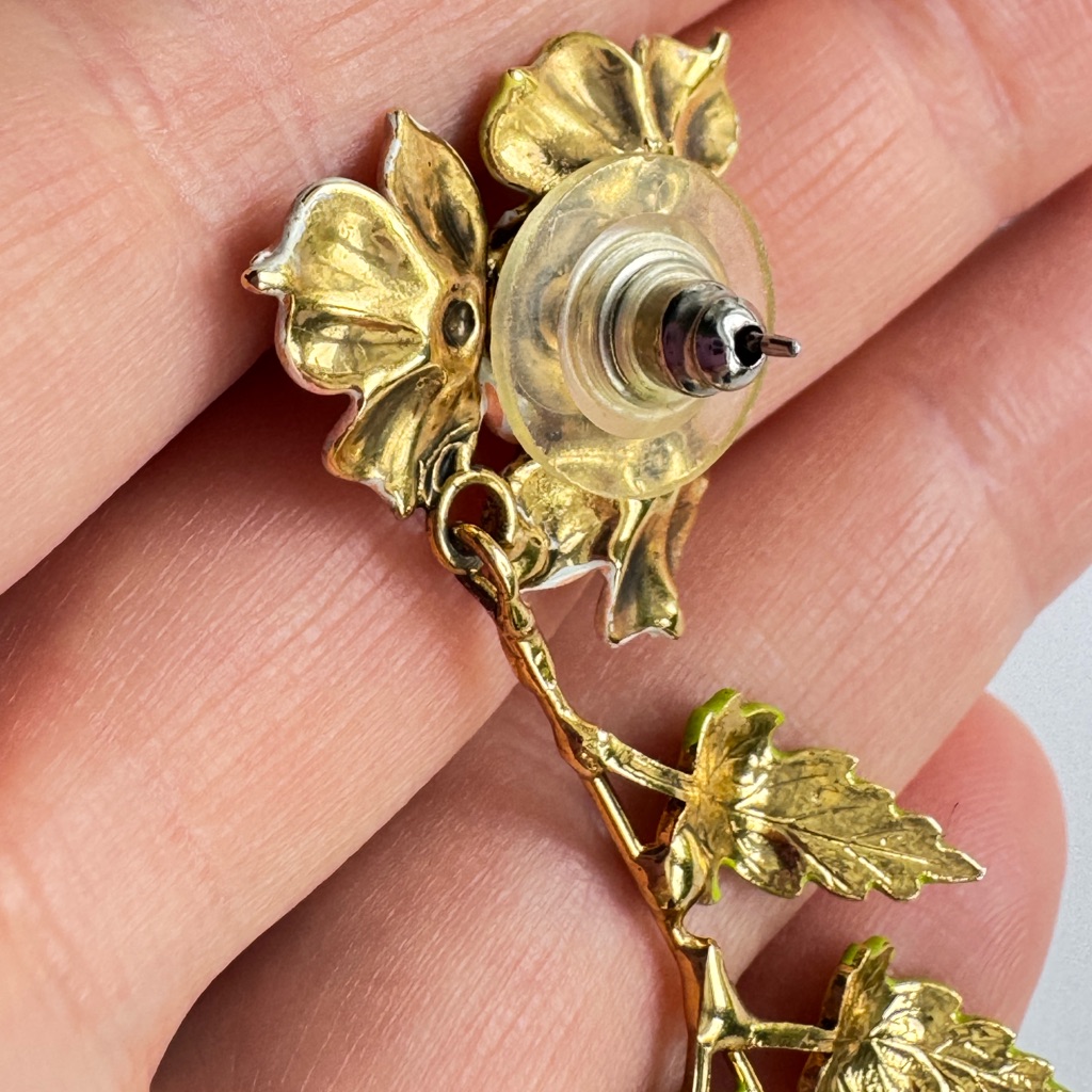 Jennifer Behr Multicolor Statement Floral Earrings 3.5” — image 4 of 4